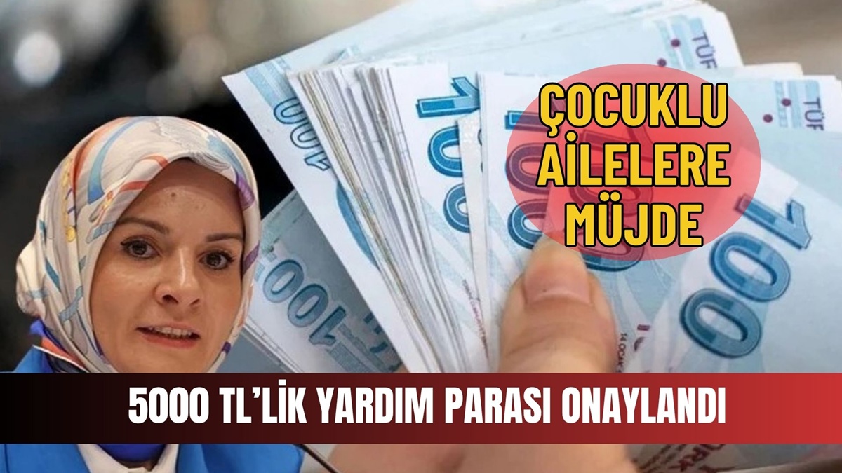 Çocuklu Ailelere Her Ay 5.000 TL Nakit Yardımı Müjdesi