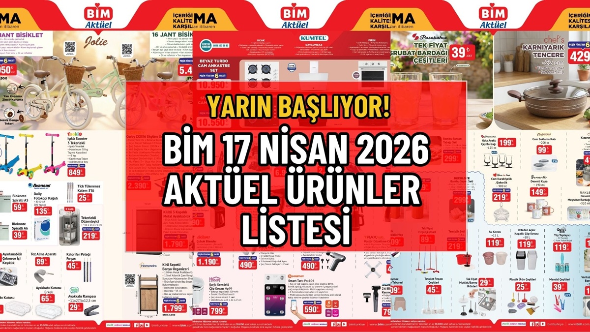 Yarın Başlıyor! BİM 17 Nisan İndirimli Ürünler Tam Liste